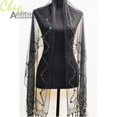 Beaded Shawl 6330-A